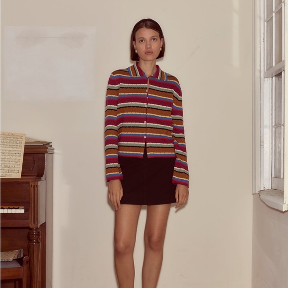 BODE Starkey Multi Particolored Striped Cardigan - Picture 3 of 16